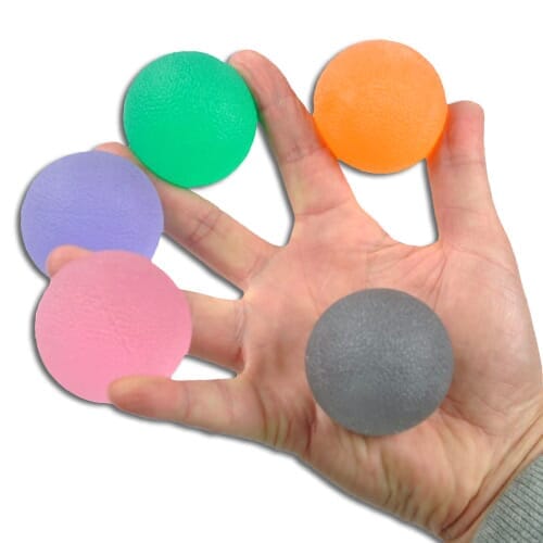 Image of Hand Exercise Ball on a plain background.