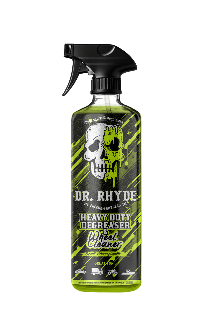 Dr. Rhyde heavy duty degreaser and wheel cleaner spray bottle