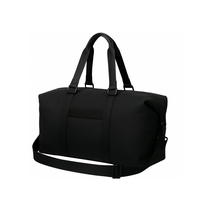 Highbury Canvas Leather Holdalls - Black