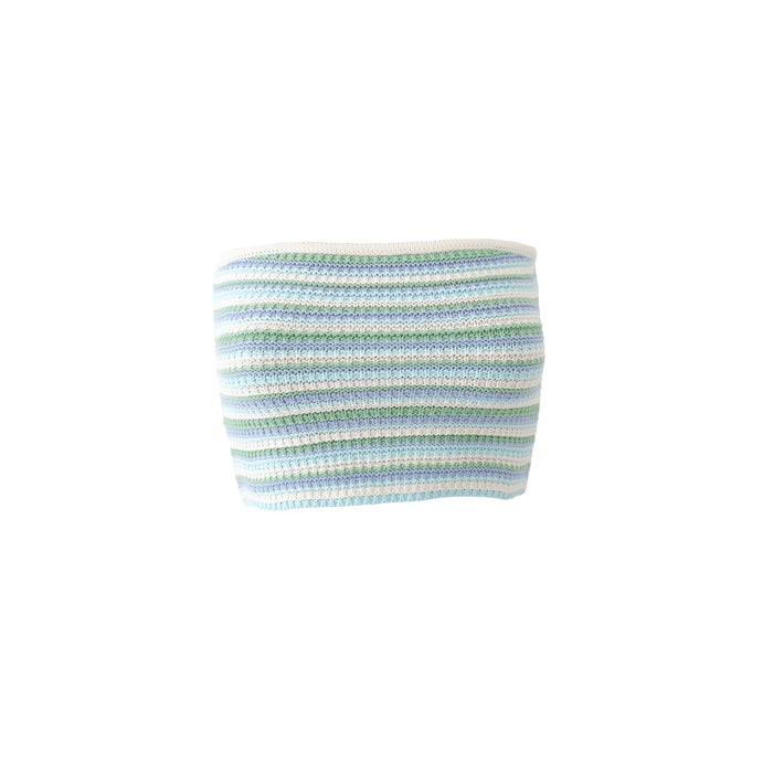 "Island" tube top blue