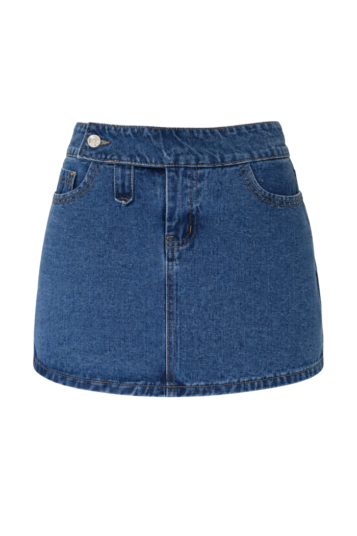 "Izzy” denim skirt blue