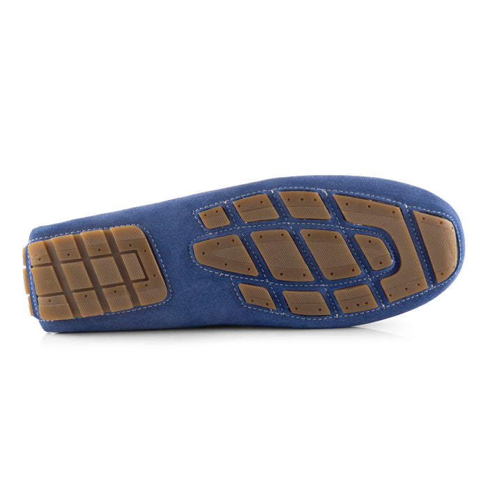 Jackson Suede Leather Driving Loafers - Blue