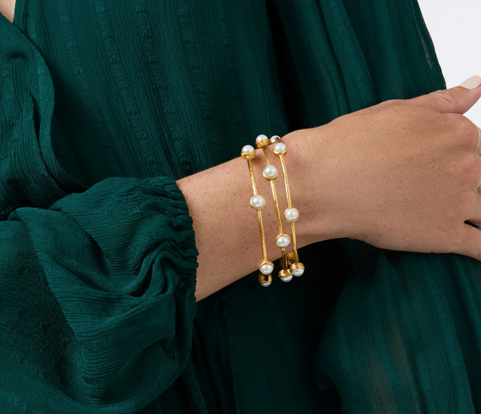 Milano Luxe Bangle- Pearl