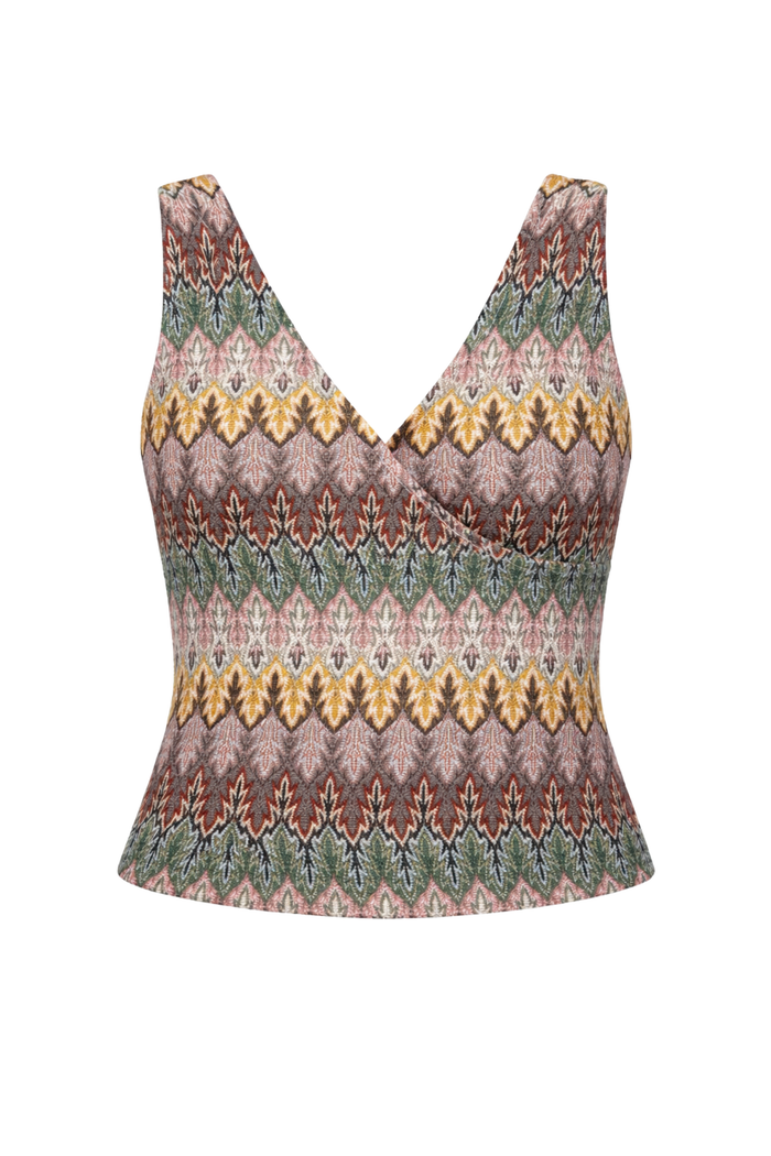 "Kaia" top green
