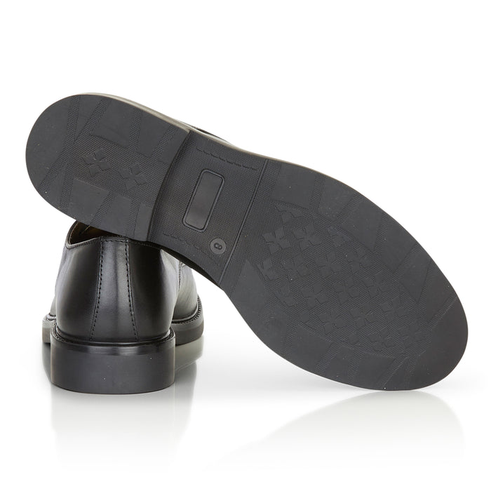 Knighton Leather Derby Shoes - Black