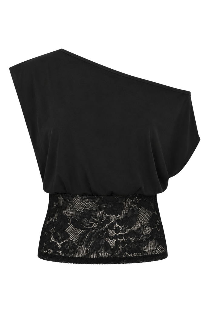 "Lara" top black