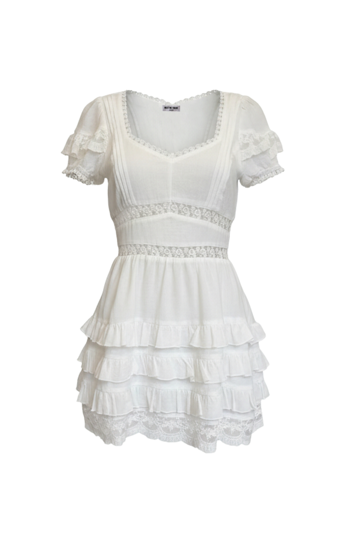 "Lila" dress white