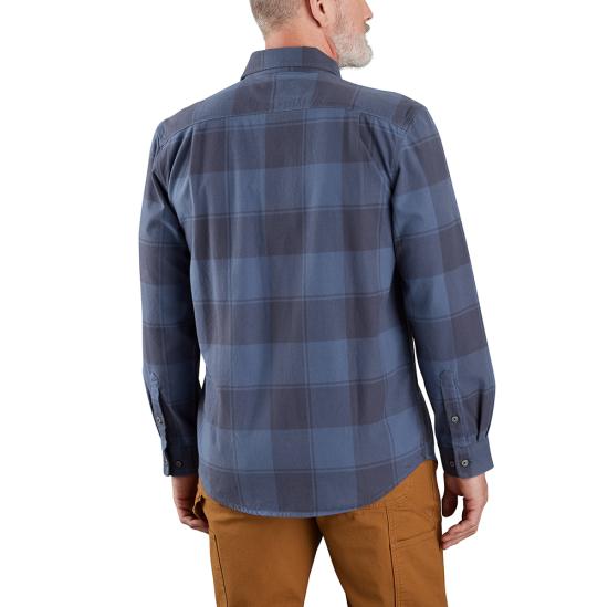 Carhartt navy heavyweight flannel plaid shirt, additional product image