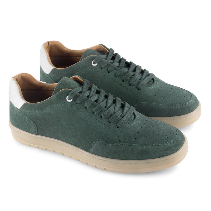 Lucano Suede Smart Casual Trainers - Green