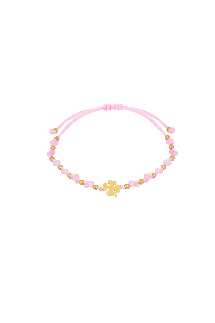 "Lucky charm" bracelet light pink