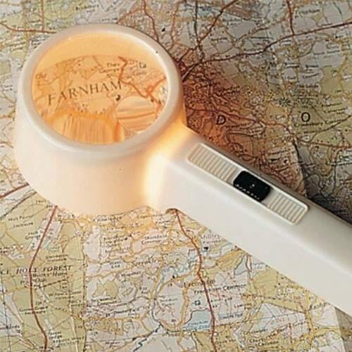 Magnifying Glass with a Light