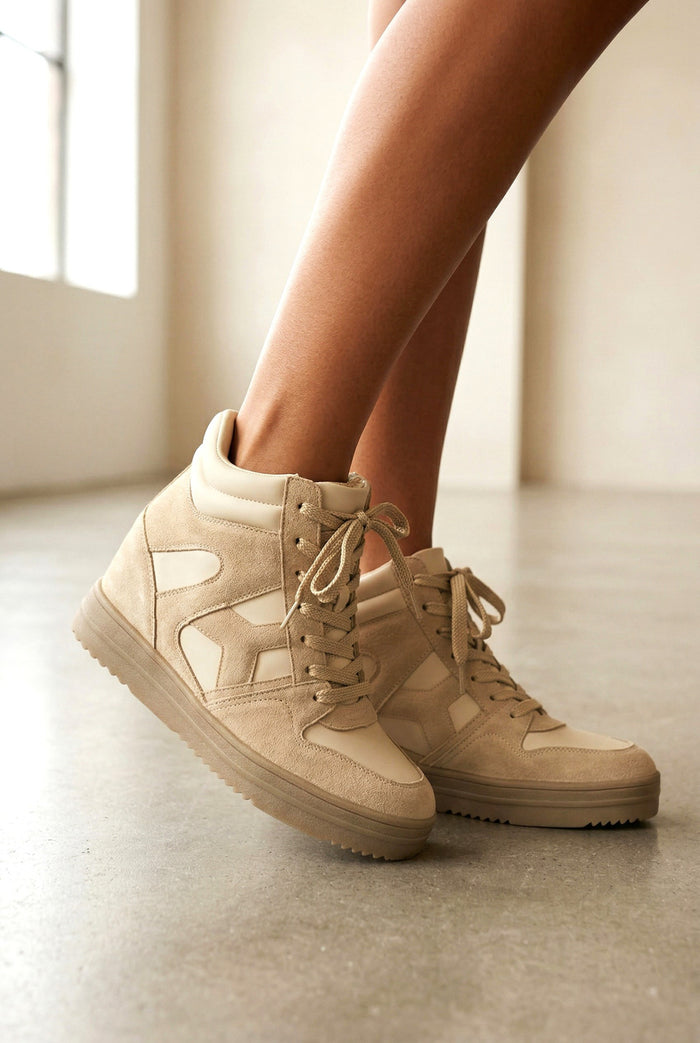 "Marie" wedge sneakers