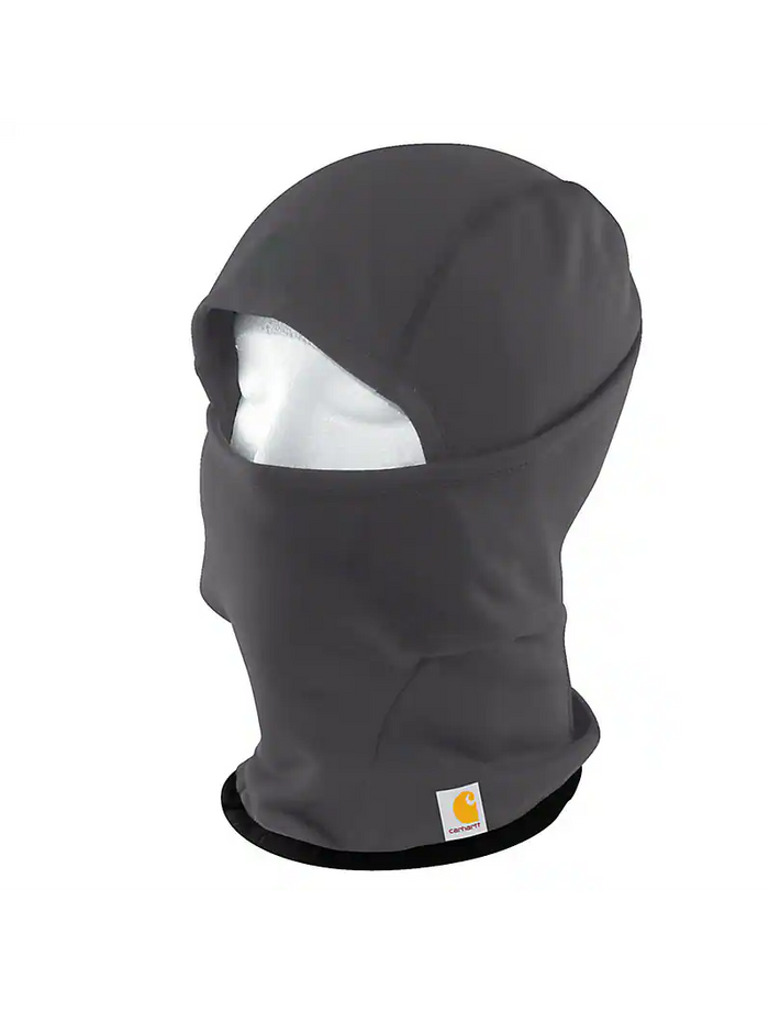Carhartt Force helmet liner face mask in shadow grey with moisture-wicking fabric