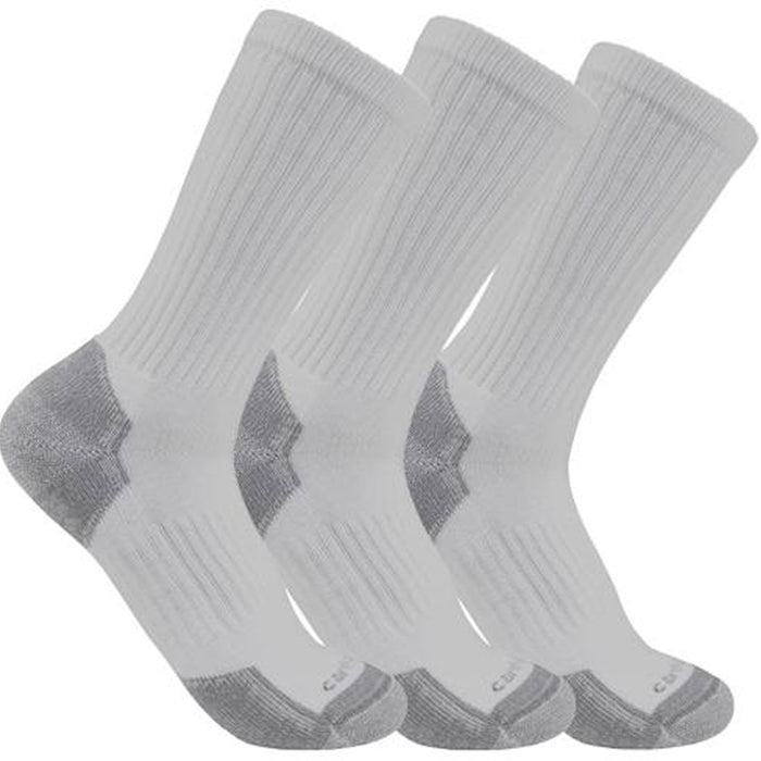 Carhartt midweight cotton blend crew socks in grey, three pack