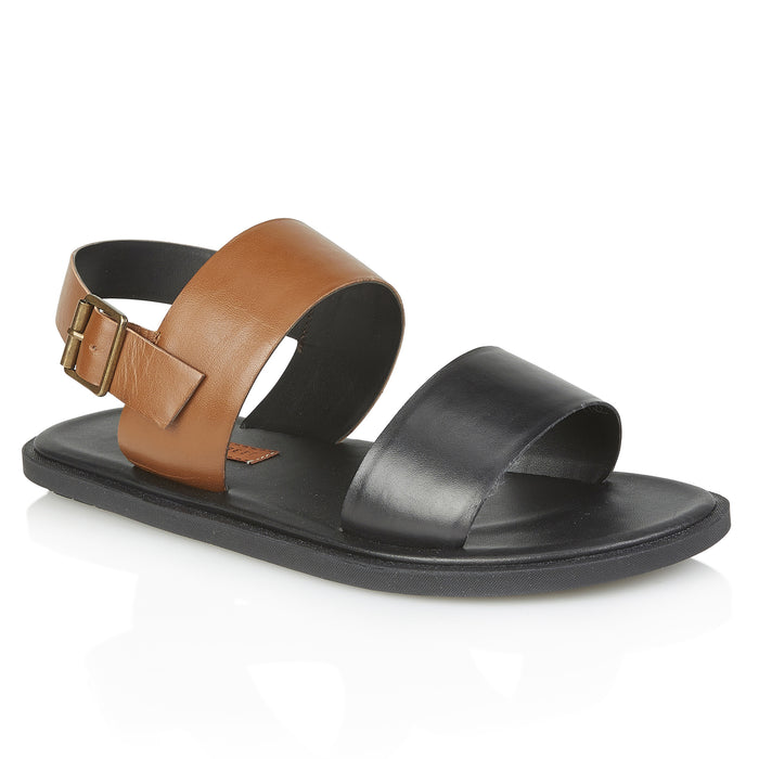 Mitcham Leather Sandals - Black