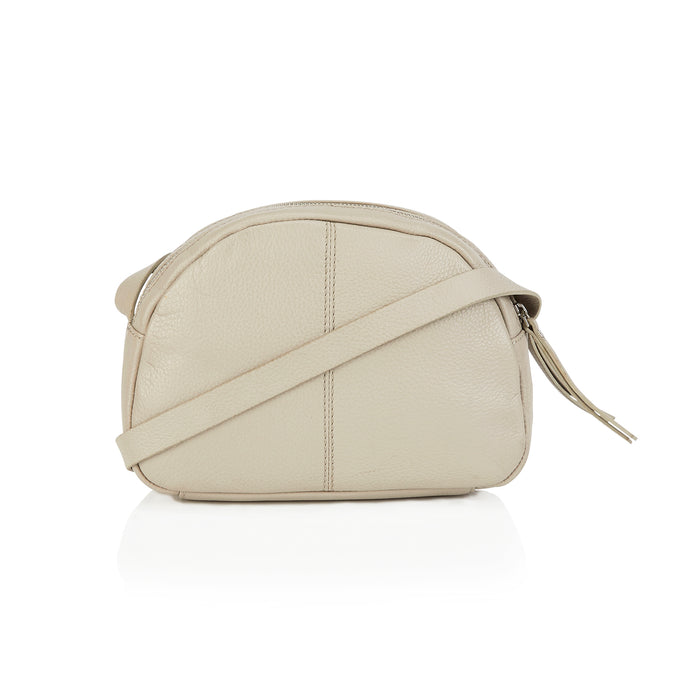 Olivia Leather Crossbody Bags - Cream