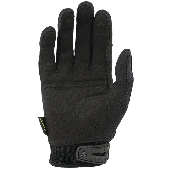 Lift Safety Option work glove in black with TPR wrist closure, additional product view