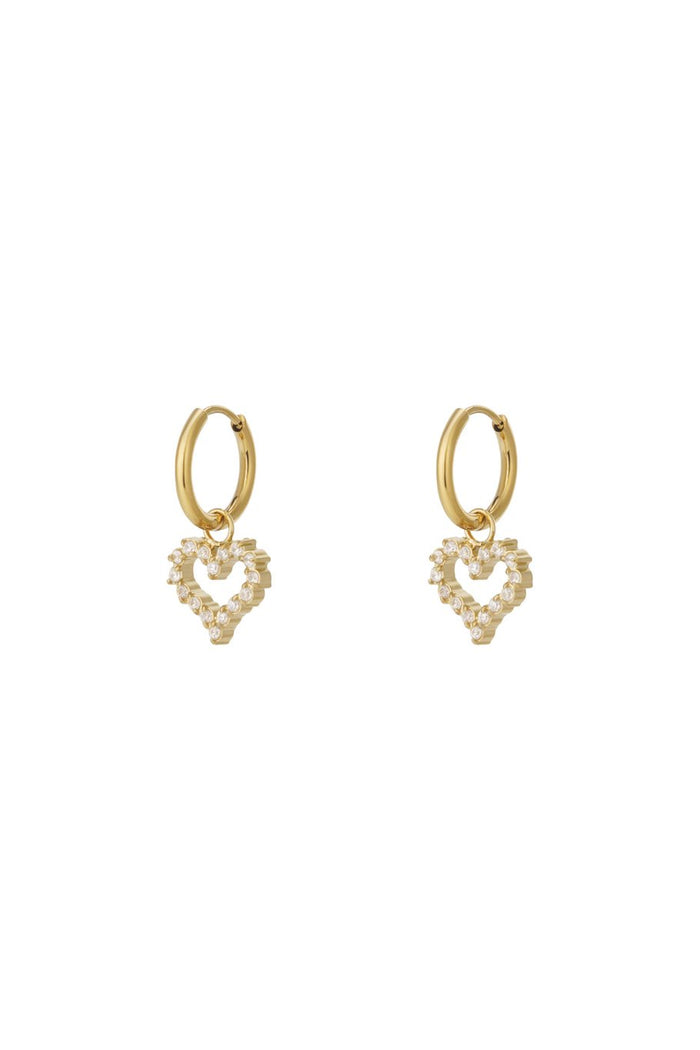 "Pearl heart" earrings