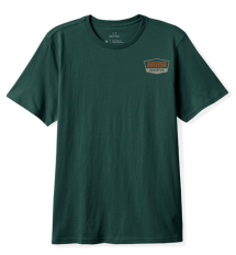 Brixton Regal standard tee in deep emerald, rust and sand, additional product image
