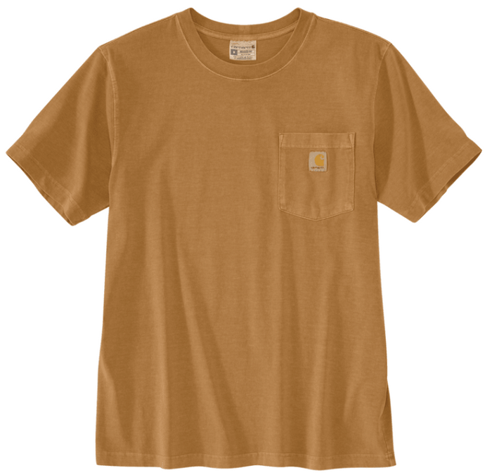 Carhartt garment dyed pocket t-shirt in Carhartt brown, additional product image