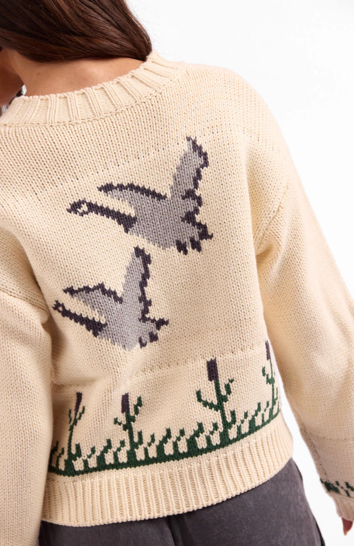 SAGE THE LABEL SONGBIRD ZIP SWEATER