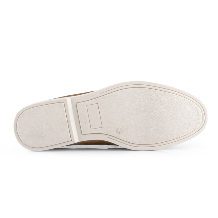 San-Nicola Suede Leather Penny Loafers - Tan