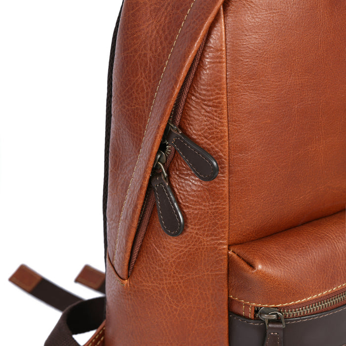 Sergio Leather Backpacks - Tan