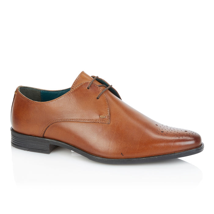 Sherman Leather Derby Shoes - Tan