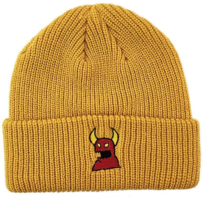 Sketch Monster Beanie (Mustard)