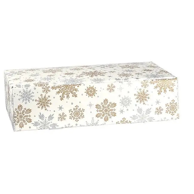 Snowflake - 2 Bottle Box - Linen Embossed 7-1/4 x 3-1/2 x 13-3/8 30/ctn - Mac Paper Supply