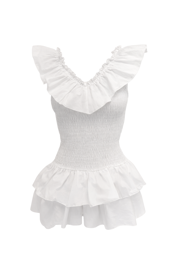 "Sol" dress white