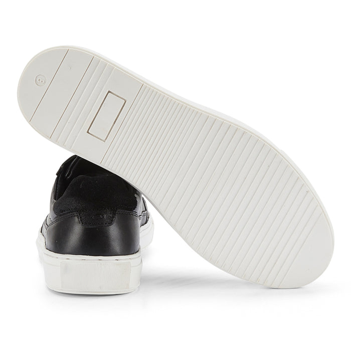 Spinney Leather Smart Casual Trainers - Black