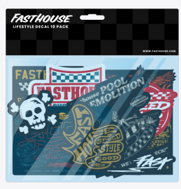 Fasthouse Spring 26 lifestyle decal 10-pack