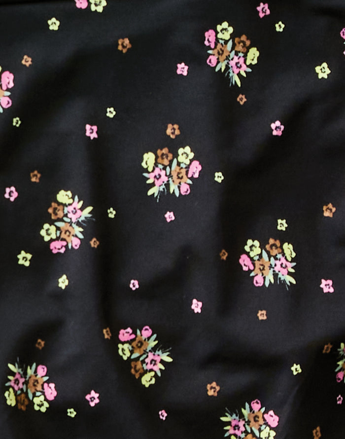 Stinson Tankini: Black Floret - FINAL SALE
