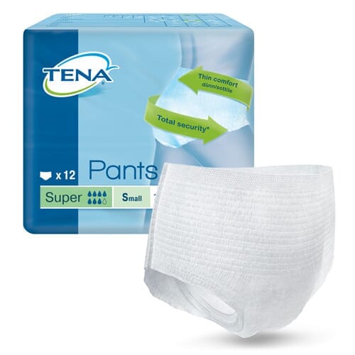 Image of TENA Pants Super Incontinence Pants on a plain background.