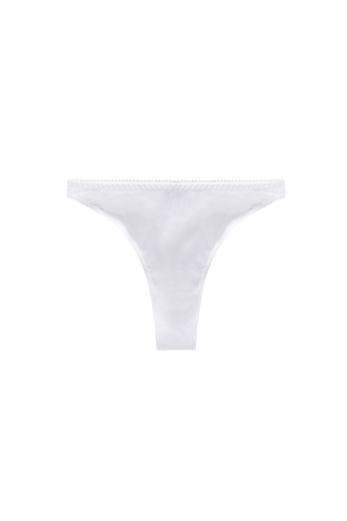 witte gladde string