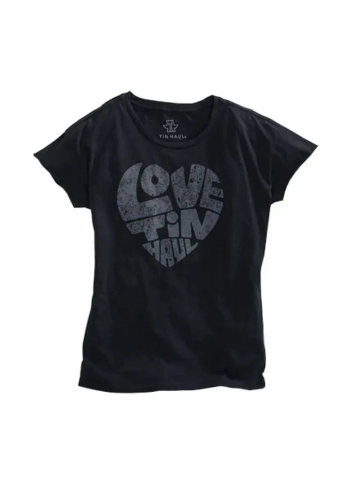 Tin Haul "Love Tin Haul" Logo (Black) - Women's T-Shirt - Hatcountry