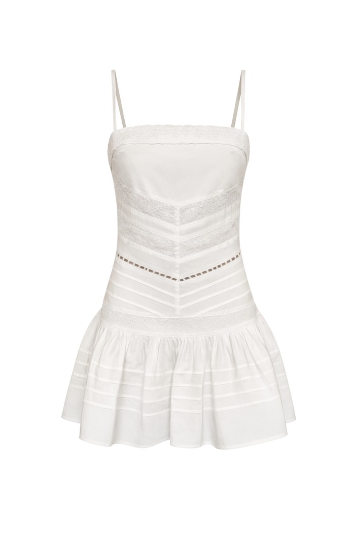 “True lace” dress white