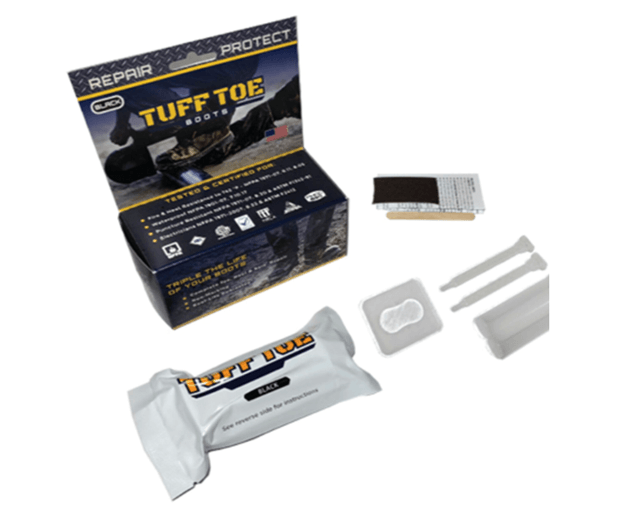 Tuff Toe boot toe guard protective coating in black