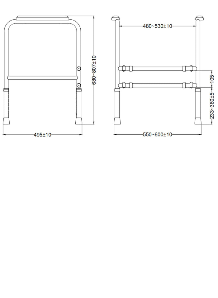 Universal Toilet Frame