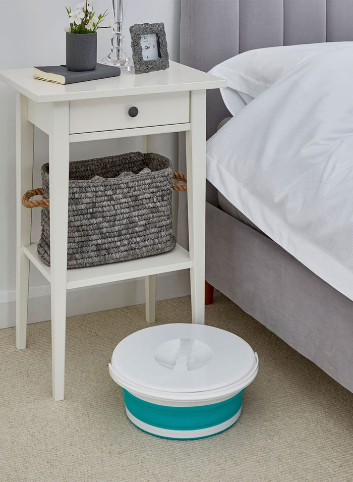 Vos Collapsible Commode Pan with Lid