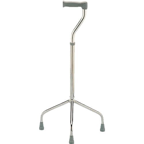 Close-up of the ferrule or base of Wide Base Tripod Walking Stick walking stick, showing the non-slip tip.