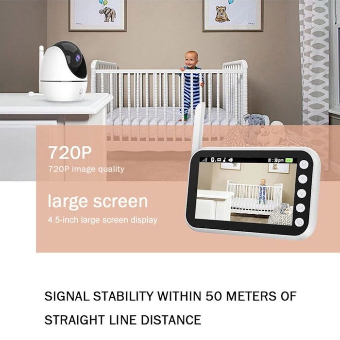 Diagram or packaging of Wireless Monitor with Record Function highlighting dimensions or features.