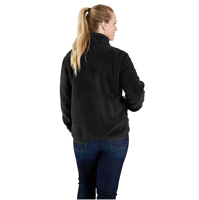 Carhartt women's black loose fit fleece pullover, additional product image