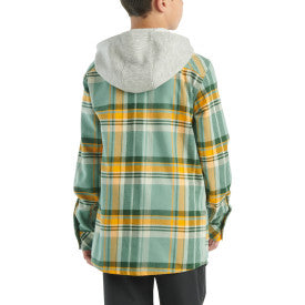 Carhartt youth boys patina hooded flannel shirt, further product image