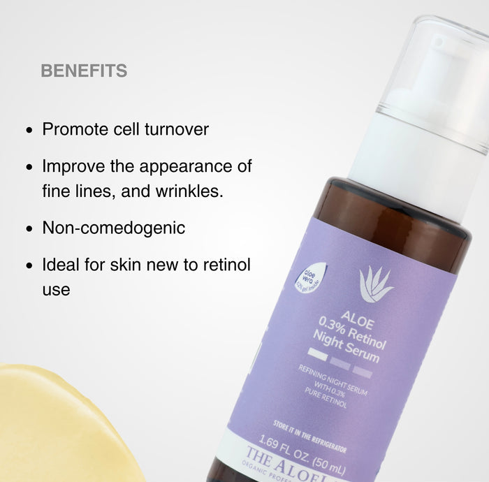 0.3% PURE RETINOL NIGHT SERUM - The ALOELAB