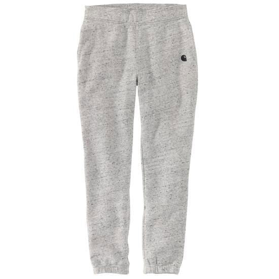 Carhartt women's asphalt gray relaxed fit jogger with side seam pockets and drawstring waistband