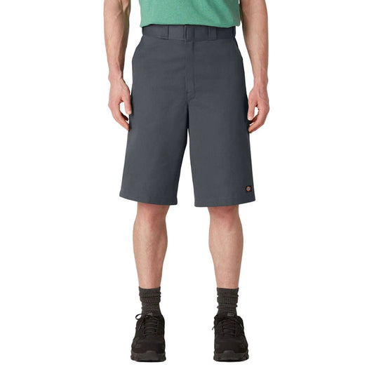 Dickies 13 inch loose fit multi-use pocket work short in charcoal with hammer loop