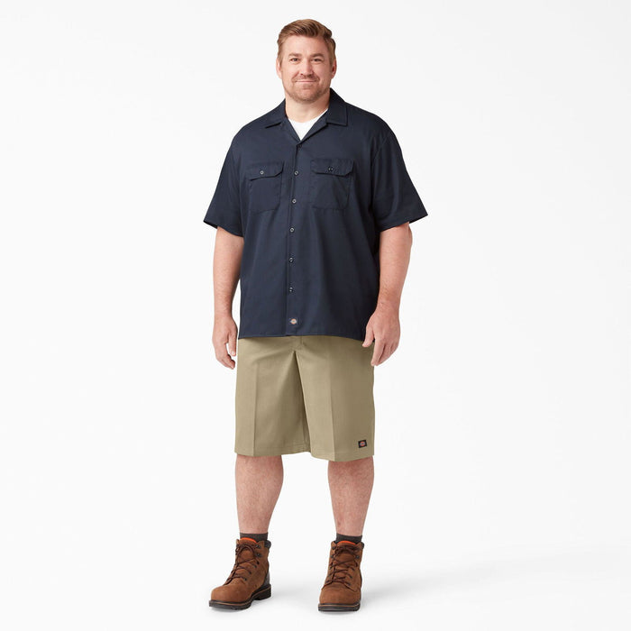 13" Loose Fit Multi-Use Pocket Work Shorts - Khaki - Purpose-Built / Home of the Trades -  -
