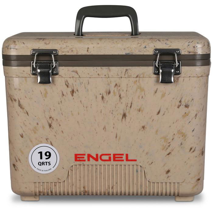 Engel 19 quart drybox cooler in grassland camo